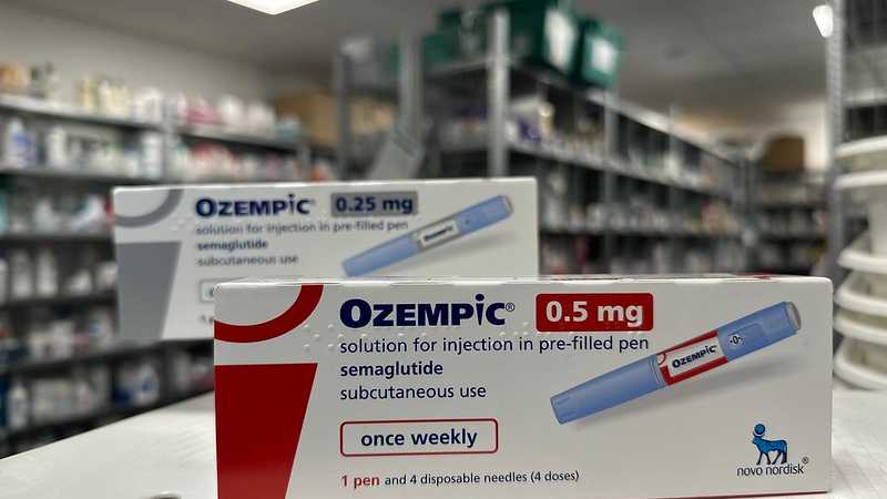 Ozempic Semaglutide 0.25mg & 0.5mg - Box of Ozempic / Wegovy Weight Loss Drug(Semaglutide) 
0.5mg and 0.25mg in a pharmacy

Photo image is free to use with the correct attribution with a clickable link to <a href='http://www.chemist-4-u.com' rel='noreferrer nofollow'><p id=